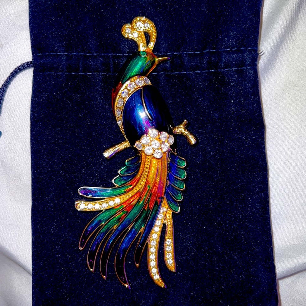 Swarovski Vintage Peacock Brooch